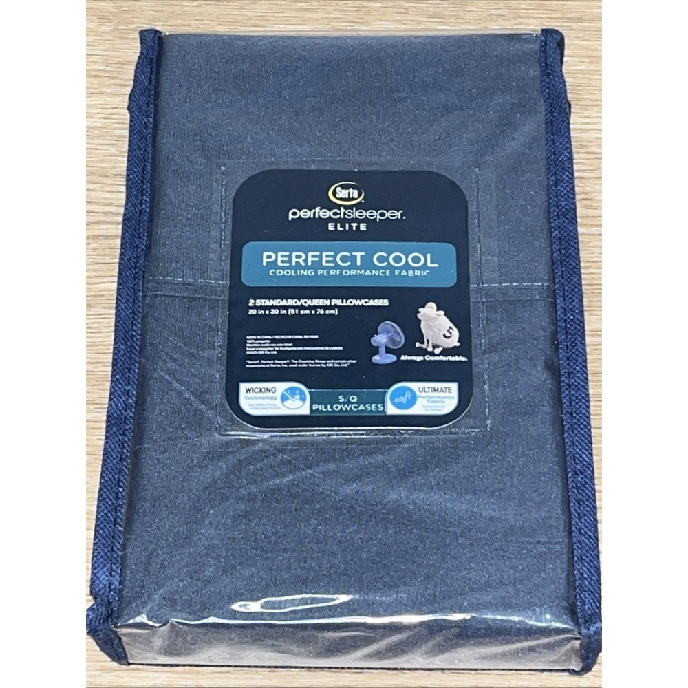 Serta 2-Pack Perfect Cool Sleeper Elite Cooling Bed Pillowcases Standard/Queen